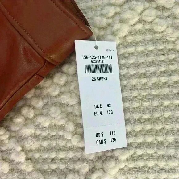 Abercrombie & Fitch Curve Love Ultra High Rise 90s Faux Leather Pants - Picture 5 of 8